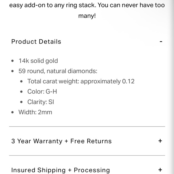 Ring Concierge Double Row Stackable Ring - Picture 6 of 7